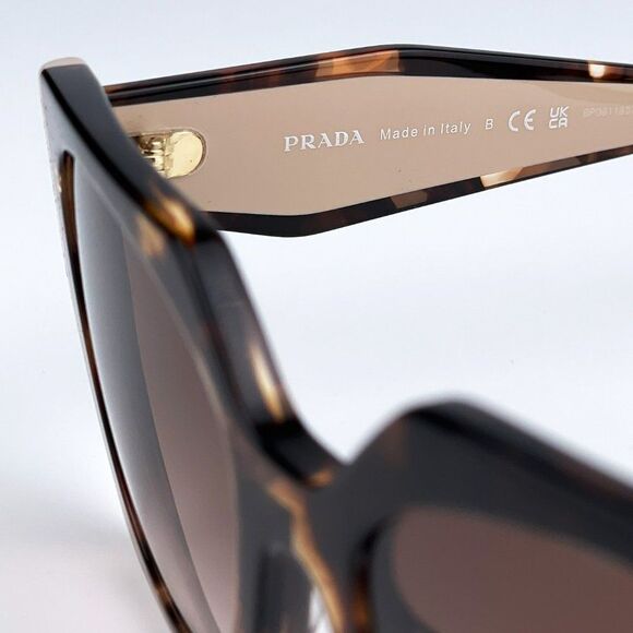 NEW Prada PR15WS 01R0A6 Tortoise Caramel Powder Brown Gradient Cat Eye - Picture 14 of 14